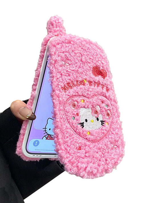 Hello Kitty Flip Plush with Phone Case