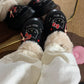 Hello Kitty Plush Slippers Fluffy Winter House Shoes