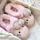 Hello Kitty Fuzzy Slippers Indoor Outdoor Slippers