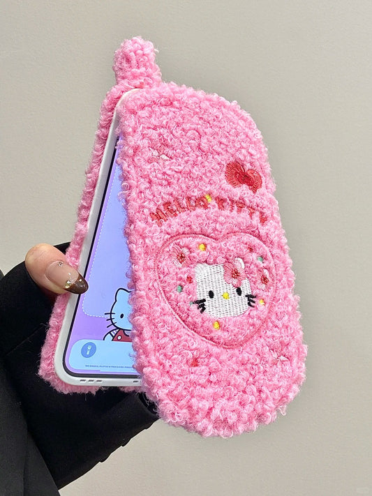 Hello Kitty Flip Plush with Phone Case