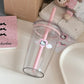 Hello Kitty Straw Cup Water Bottle 450ml