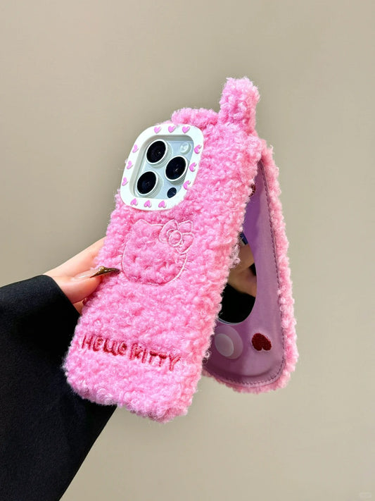 Hello Kitty Flip Plush with Phone Case