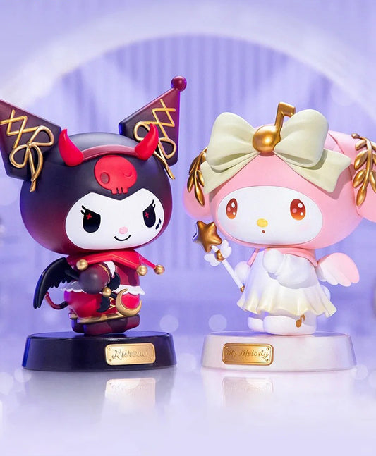 Kuromi Demon and My melody Angel design figure