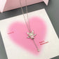 Kuromi and Hello Kitty Love Angel Necklace with Gift Box