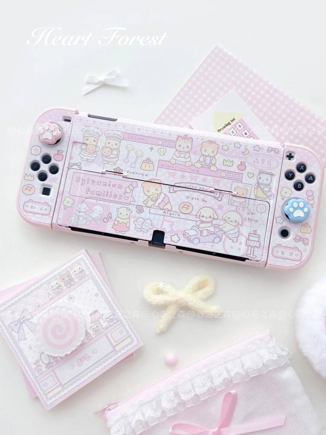 Kawaii Pink Sylvanian Switch Protective case