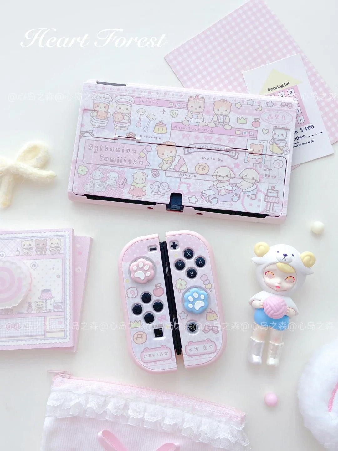 Kawaii Pink Sylvanian Switch Protective case